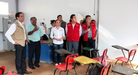 Evalúa SEV escuelas afectadas por granizada