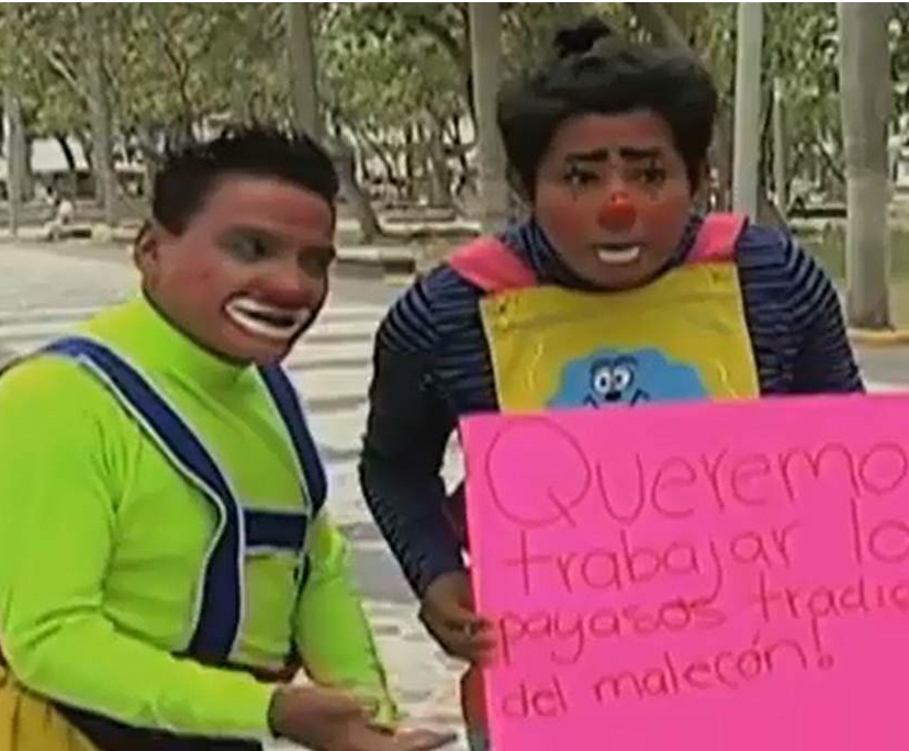 Payasos logran acuerdo temporal para quedarse en el Malecón