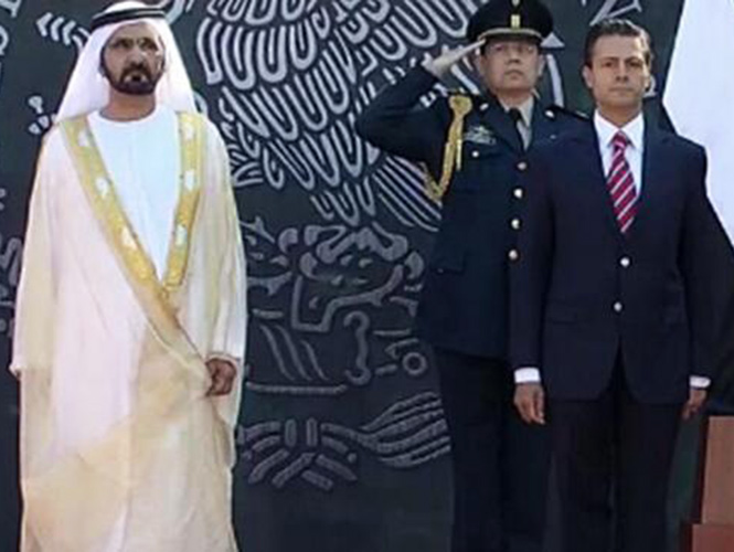 Peña Nieto da bienvenida a jeque de Emiratos Árabes