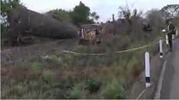 No hay lesionados por accidente ferroviario en Tierra Blanca