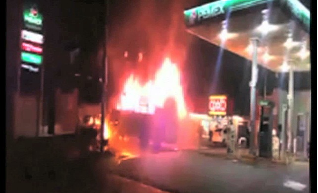 Saldo blanco en accidente de gasolinera, en Xalapa