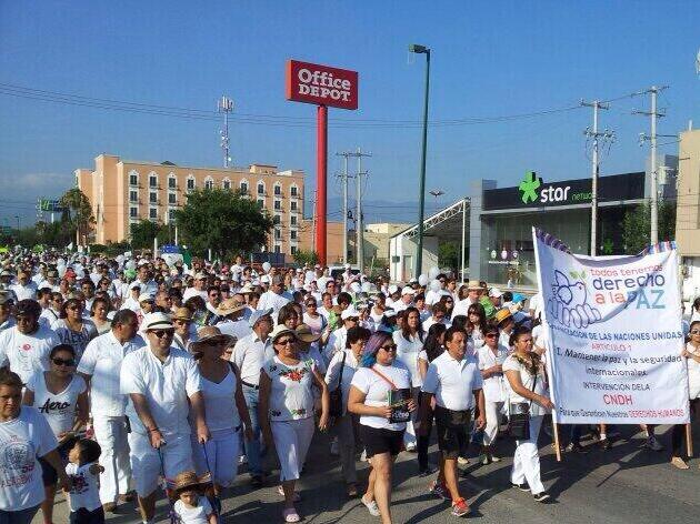 Marchan contra la violencia e inseguridad en Ciudad Victoria
