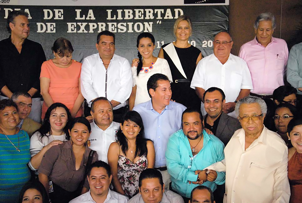 Ratifica Alberto Silva ante comunicadores de la zona norte respeto a la Libertad de Expresión