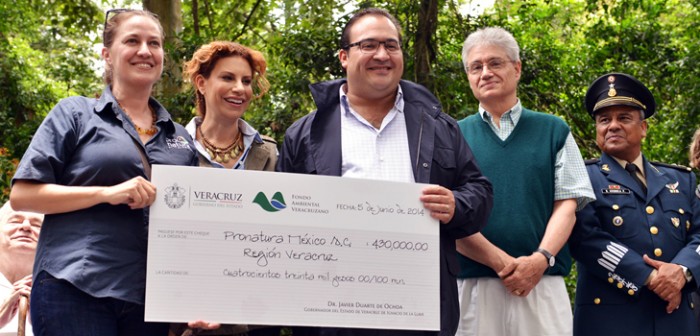 Entrega Javier Duarte recursos por 11 mdp a ganadores del Fondo Ambiental Veracruzano