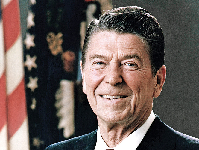 Reagan partió hace una década
