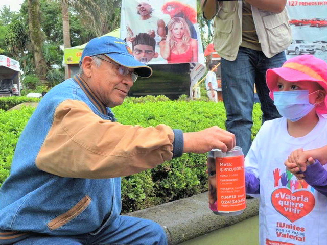 Continúa la colecta Valeria quiere vivir