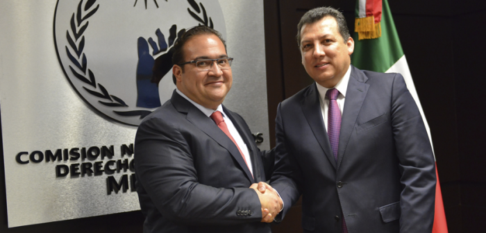 Se reúne el gobernador Javier Duarte con el Presidente de la CNDH
