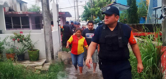 Activa Policía Estatal Plan Tajín ante inundaciones en el norte del estado