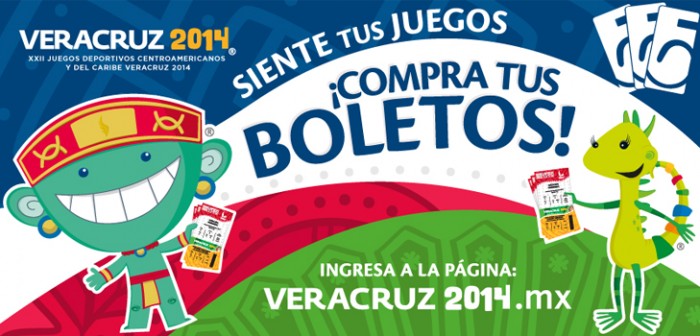 Listos, boletos para Juegos Centroamericanos y del Caribe Veracruz 2014