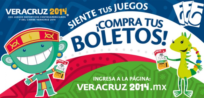 Listos, boletos para Juegos Centroamericanos y del Caribe Veracruz 2014