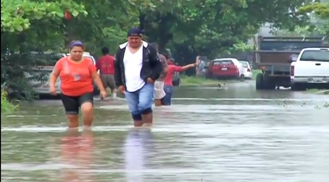 Mas de 40 viviendas de por lo menos 5 Colonias de Coatzacoalcos sufrieron inundaciones.