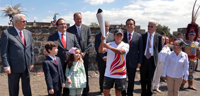 Se enciende en Teotihuacán el fuego de los Juegos Centroamericanos y del Caribe Veracruz 2014