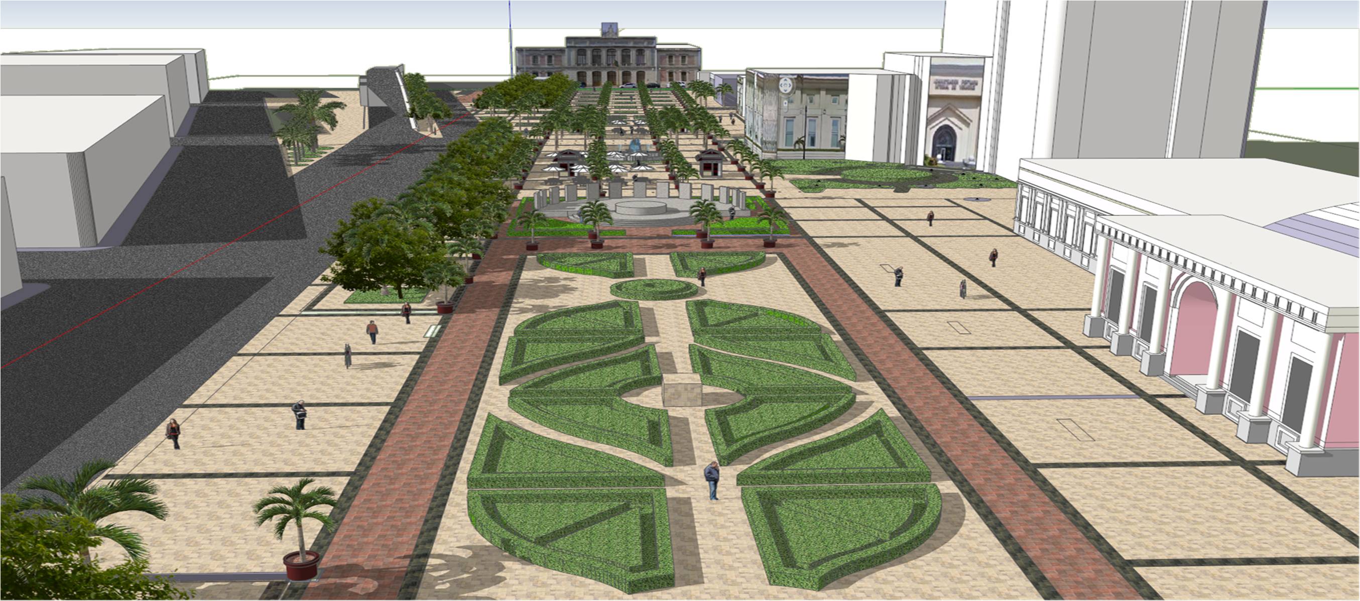 Continúa remodelación de la Plaza de la República pese a hallazgo de restos arqueológicos