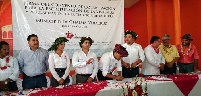 Beneficia convenio de escrituración a 8 mil habitantes de Chalma