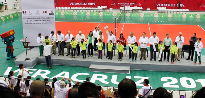 Entrega Javier Duarte Arena Córdoba, subsede de los JCC Veracruz 2014