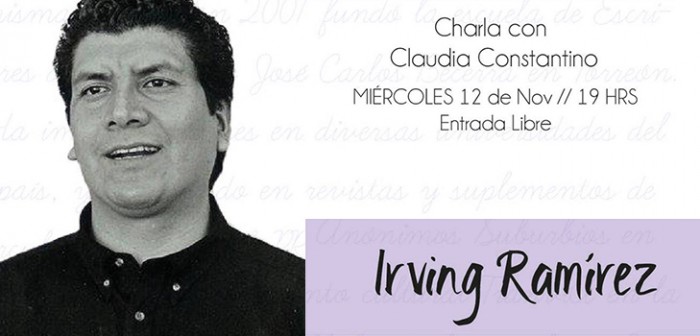 Conversará Irving Ramírez en el ciclo Palabra de Autor