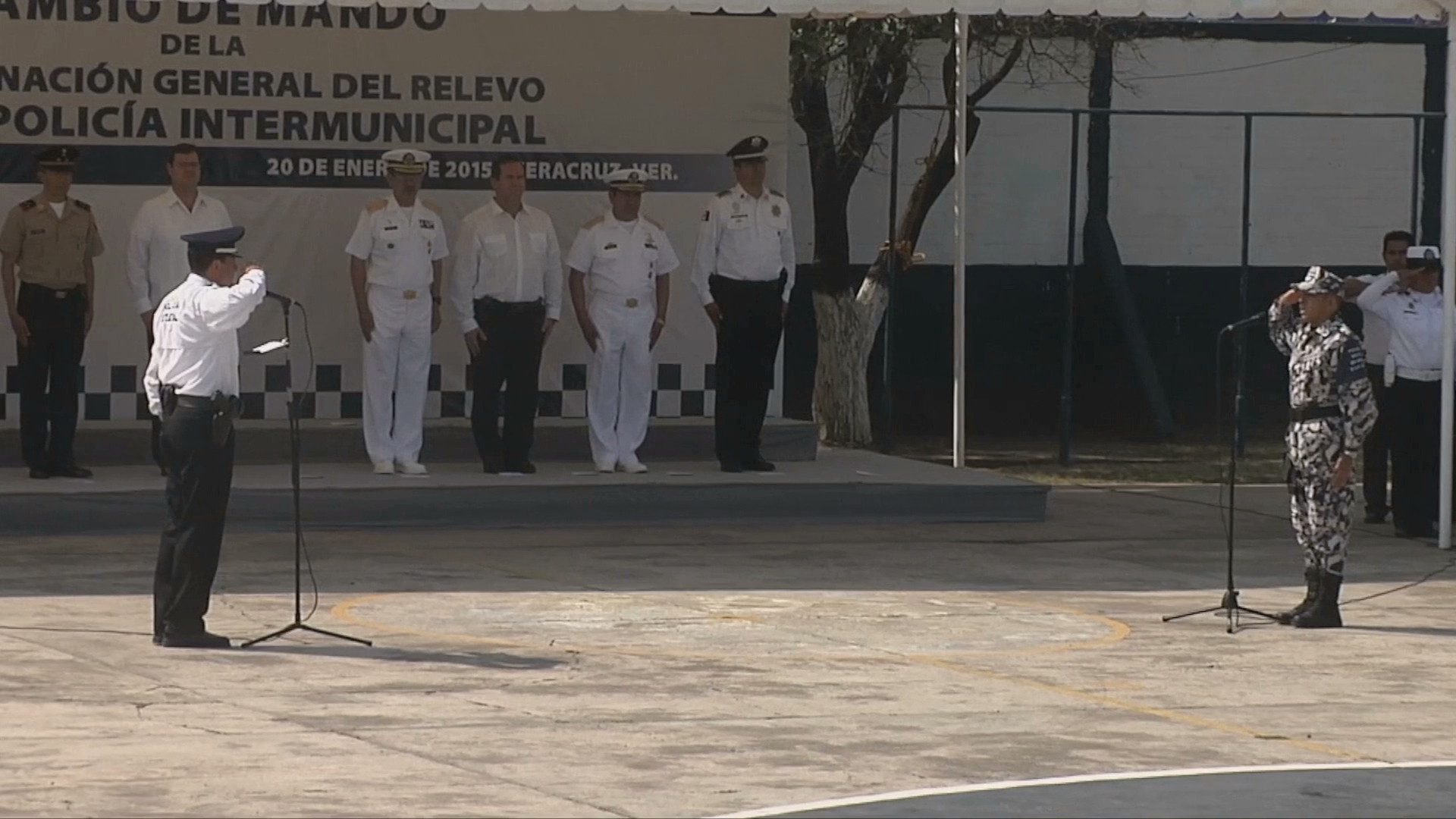 Protesta nuevo comandante de la Coordinación General de la Policía Intermunicipal Veracruz-Boca del Río