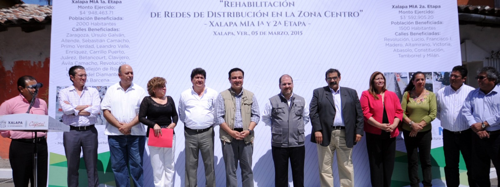 Inaugura Conagua rehabilitación de redes de distribución de agua en el centro de Xalapa