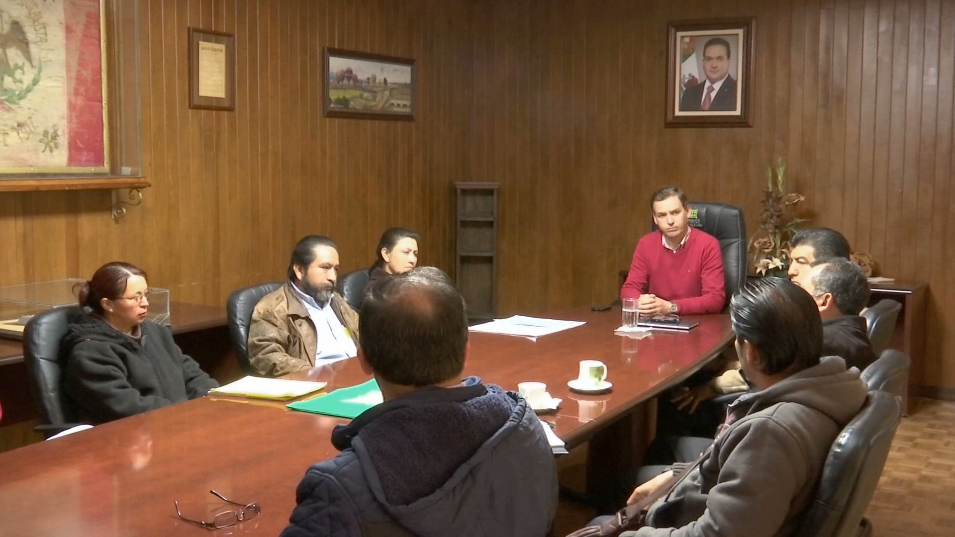 Se reúne alcalde de Perote con autoridades sanitarias