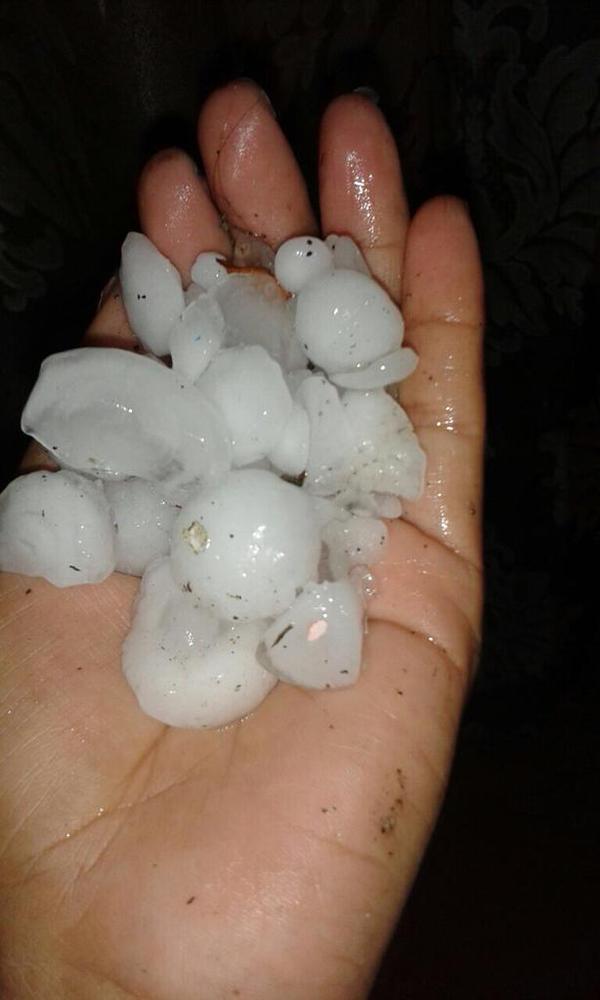 Granizada en Córdoba y La Joya; en Xalapa lluvia deja encharcamientos