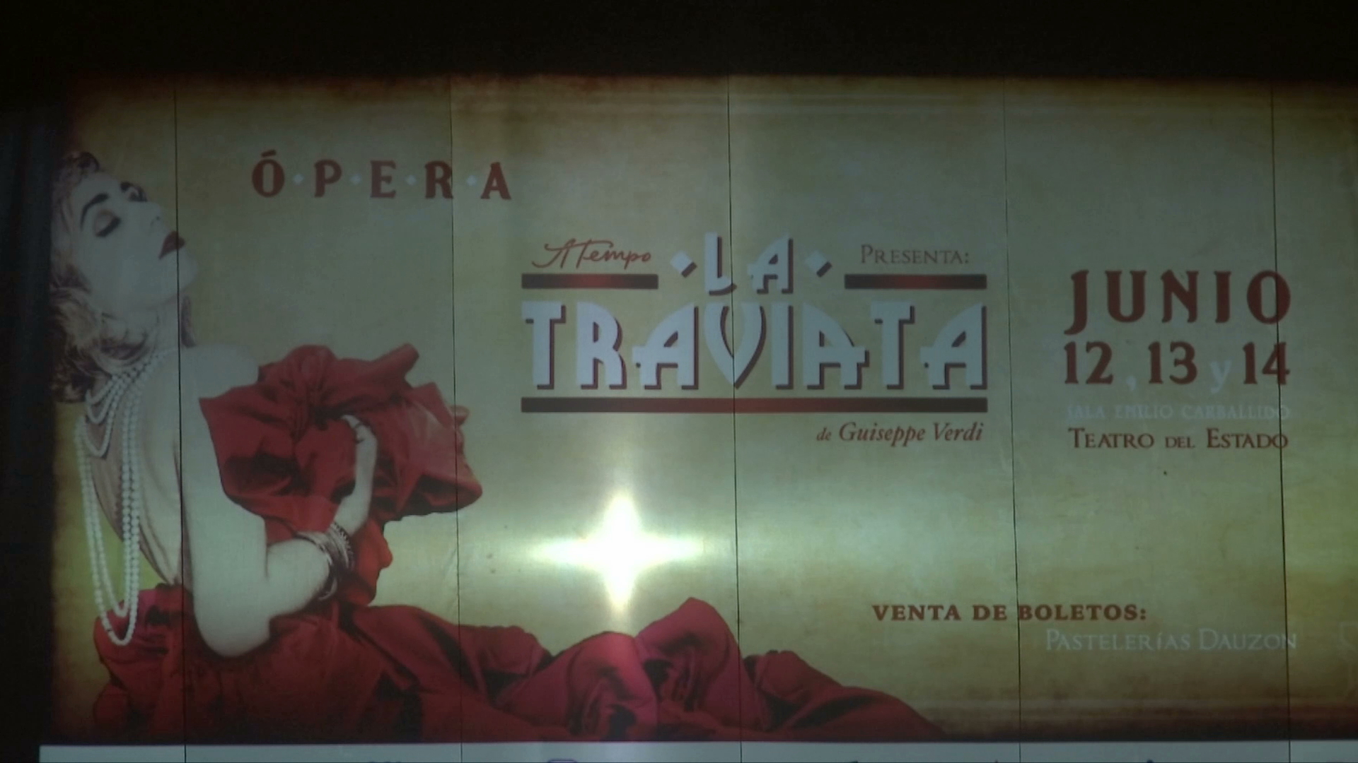 Presentarán ópera La Traviata, en Teatro del Estado