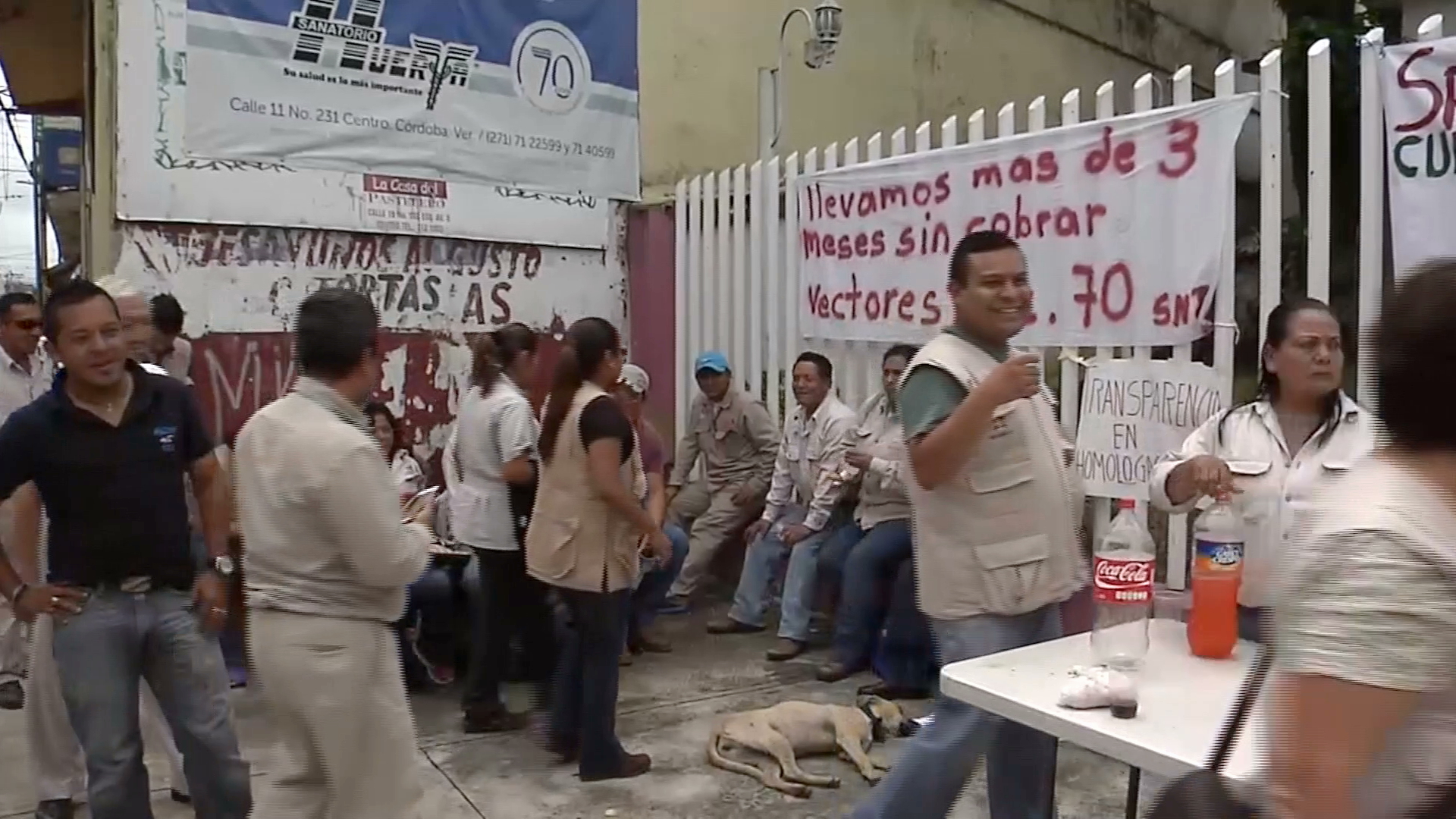 Trabajadores de vectores realizan paro de labores en diversos puntos del estado