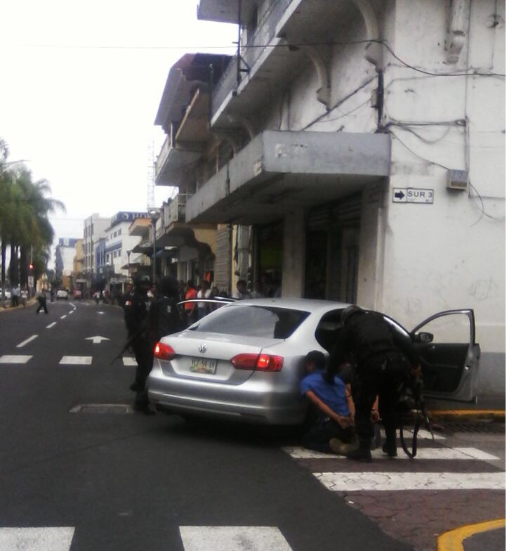 Capturan a banda delincuencial en el centro de Orizaba