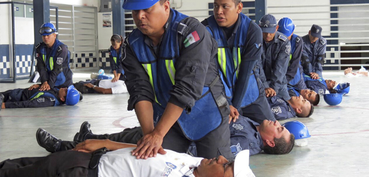 Policía Estatal, con paramédicos certificados a nivel internacional
