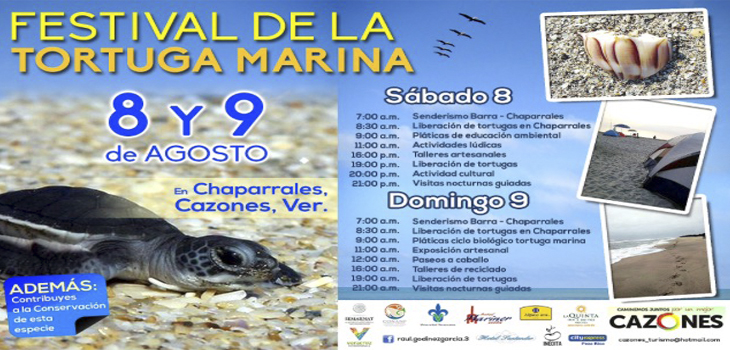 Celebra Cazones Tercer Festival de la Tortuga Marina