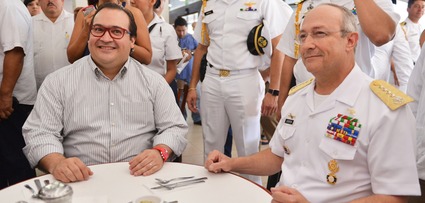 Refrenda Secretario de Marina trabajo conjunto con gobernador Javier Duarte