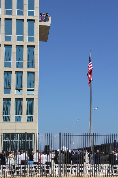 Izan bandera de Estados Unidos en Cuba