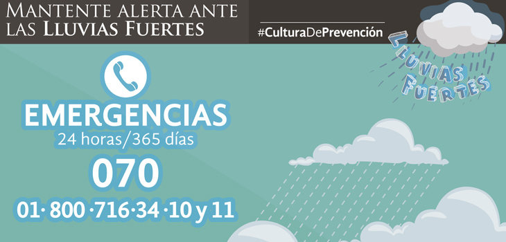 Condiciones para lluvias y chubascos, principalmente en el sur y centro: PC