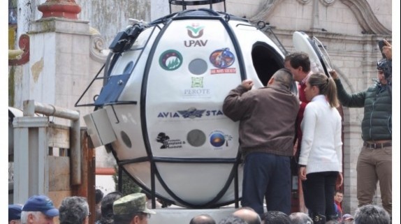 En Xalapa, exposición del Plan Ares, una expedición a Marte, en la plaza Lerdo y Palacio de Gobierno