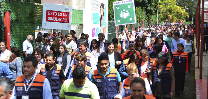 Con simulacros fomenta SS cultura de prevención