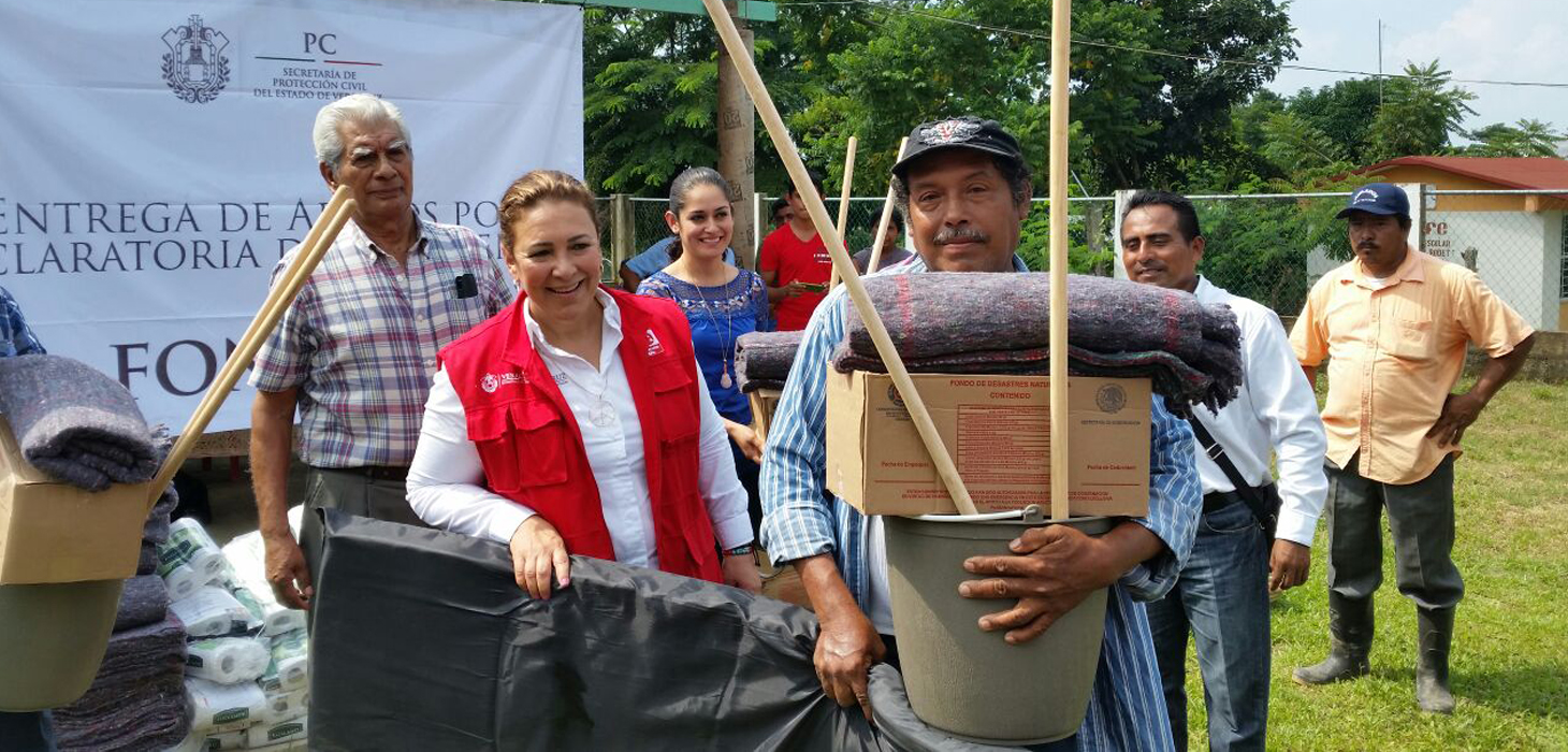 Distribuye PC apoyos en municipios del sur del estado afectados por lluvias