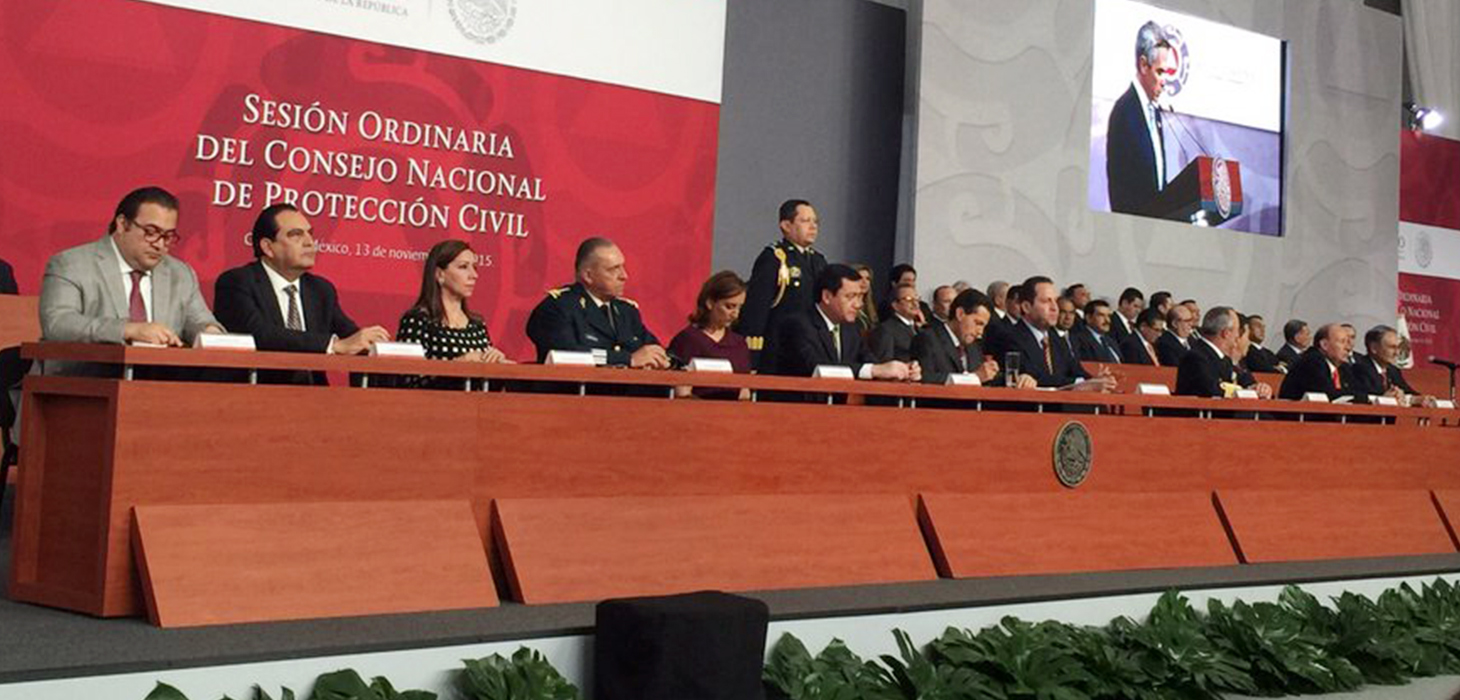 Asiste Javier Duarte a Sesión Ordinaria del Consejo Nacional de Protección Civil
