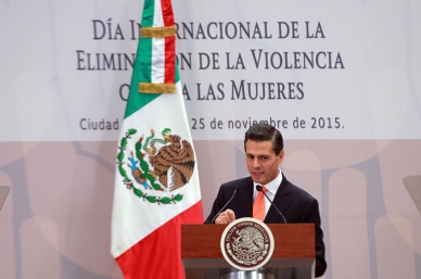 Peña Nieto reconoce más conciencia para erradicar violencia contra las mujeres