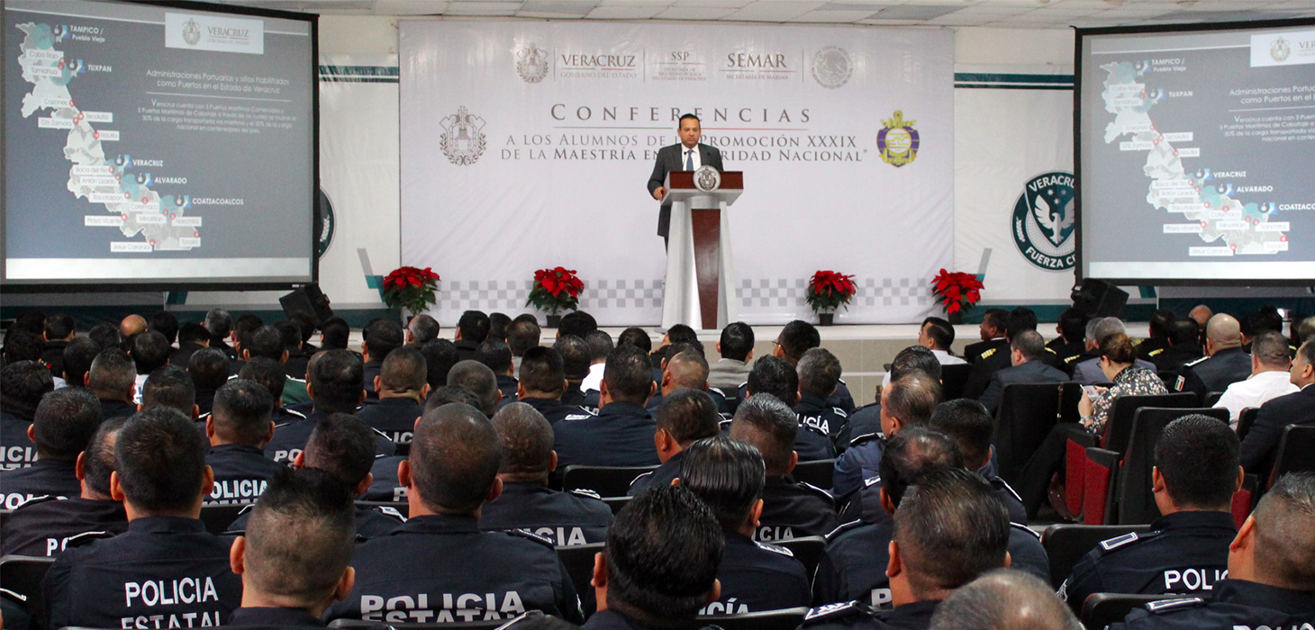 Imparte Policía Estatal ciclo de conferencias a alumnos del Centro de Estudios Navales