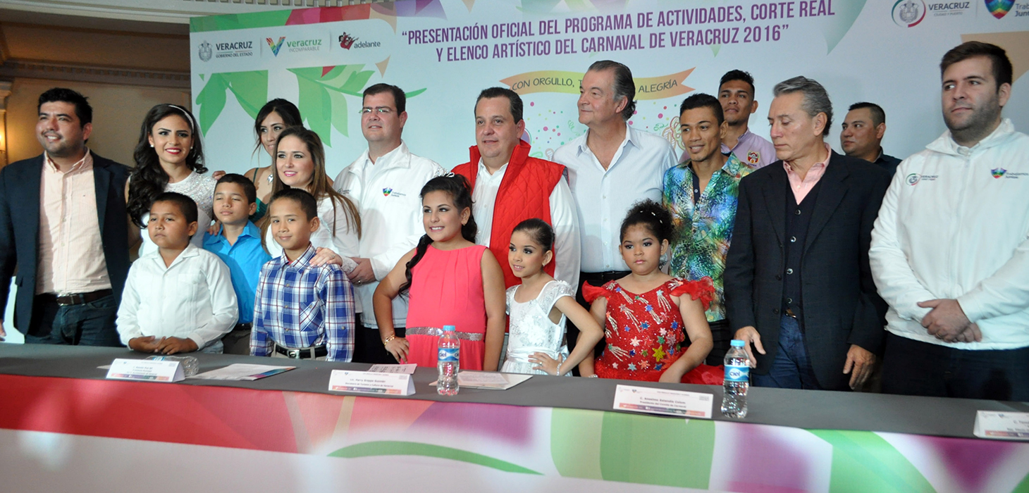 Presentan programa de actividades y artistas para el Carnaval de Veracruz 2016