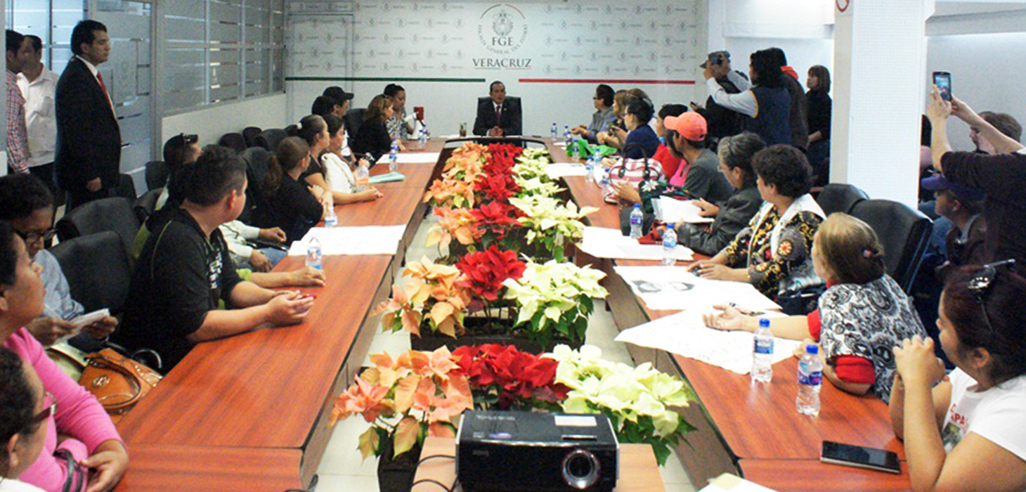 Atención de FGE a familiares de personas desaparecidas