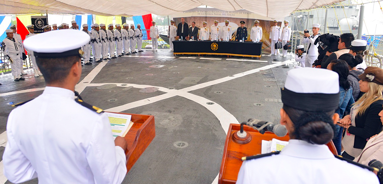 Realizan entrega-recepción del Mando de Armas de la Fuerza Naval del Golfo en Tuxpan