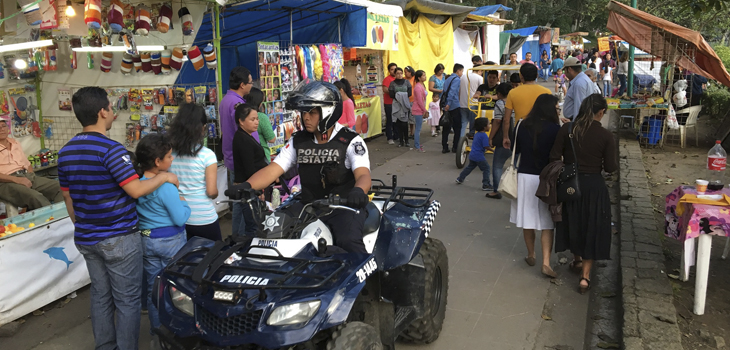 Refuerza Policía Estatal seguridad en Xalapa por puente largo
