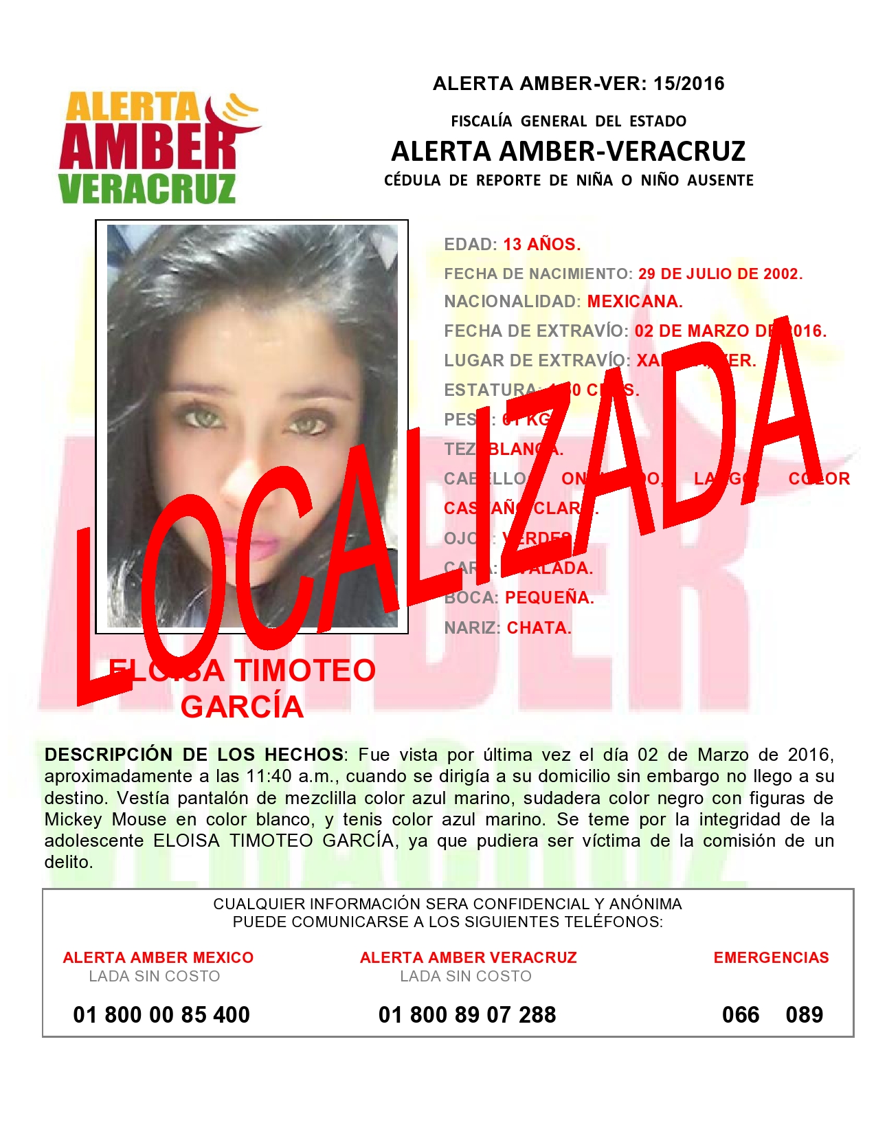 Localiza FGE a 4 menores y un adulto; desactiva una Alerta Amber