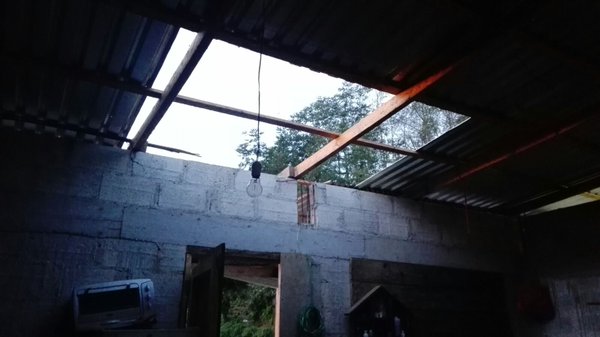 Árboles caídos y láminas desprendidas deja surada en Coatzacoalcos