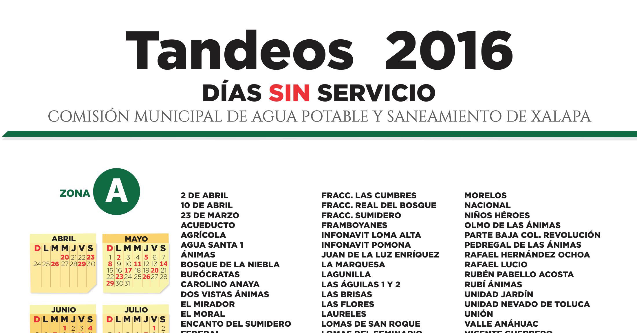 Anuncian el programa de tandeos en Xalapa