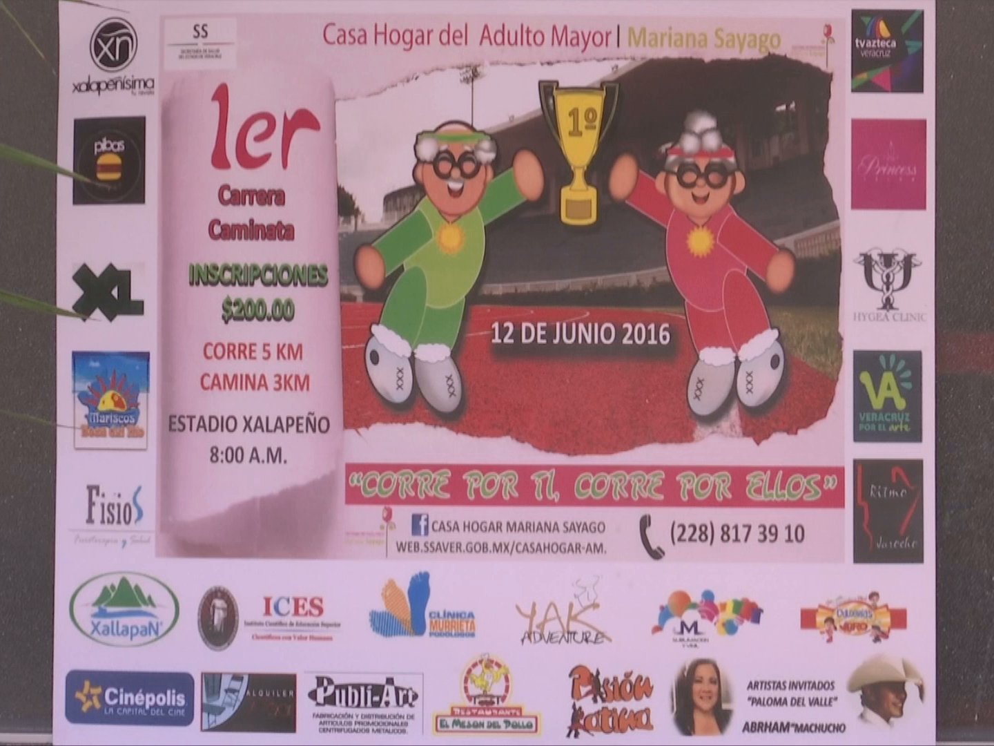 Invitan a carrera-caminata para apoyar a abuelitos del Asilo Sayago