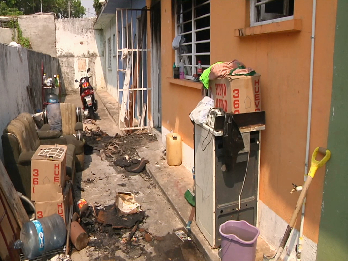 Incendio sorprendió a joven cuando dormía