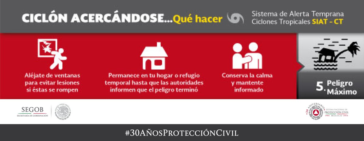 Emite Segob Alerta Roja para norte y centro de Veracruz; sur en Alerta Amarilla