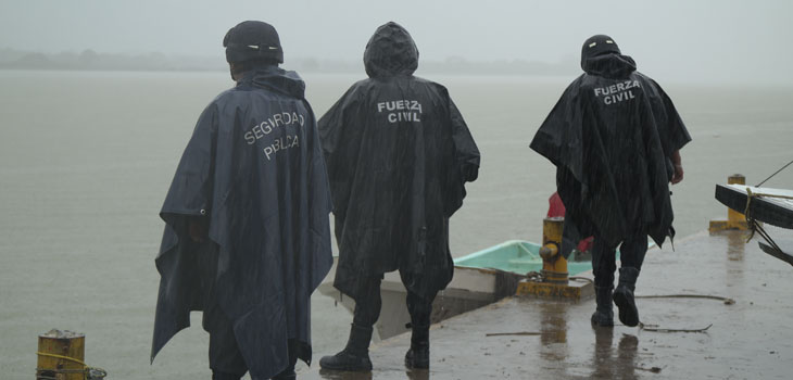 Refuerza Policía Estatal Plan Tajín en zona norte por Tormenta Tropical Danielle