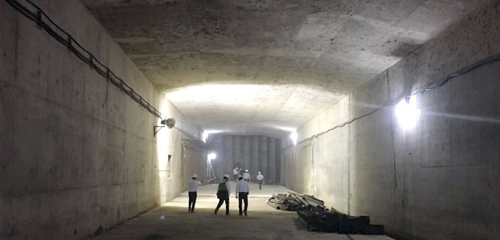 Constatan representantes de bancos últimos trabajos del Túnel Sumergido